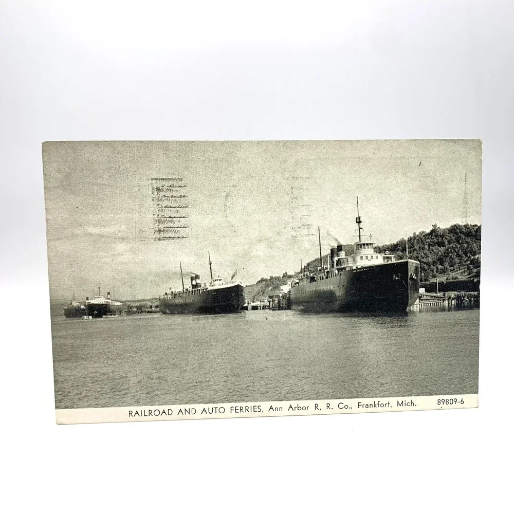 1911 Grand Trunk RR Battle Creek Ann Arbor Ferry Michigan Railroad Postcards Lot